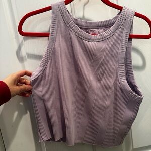 Aerie Ribbed Lilac Tee